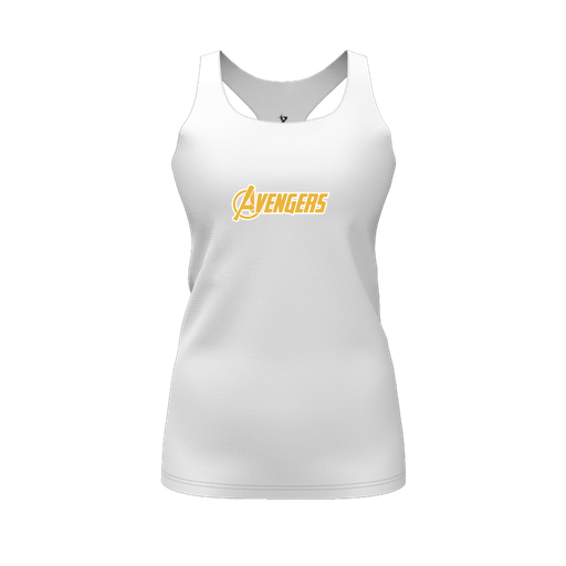 [FT0TRBWH-FYS-LOGO1] Decker Racerback Tank Top (Female Youth S, White, Logo 1)
