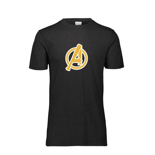 [FTSCUBBK-AS-LOGO3] Decker Men's Tri-Blend T-Shirt - Short Sleeve (Adult S, Black, Logo 3)