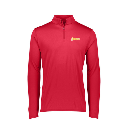 [FTLQFLRD-FAXS-LOGO1] Ladies Flex-Lite 1/4 Zip Shirt (Female Adult XS, Red, Logo 1)