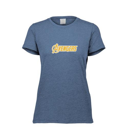 [FTSCUBNV-FAXS-LOGO1] Decker Women's Tri-Blend T-Shirt - Short Sleeve (Female Adult XS, Navy, Logo 1)