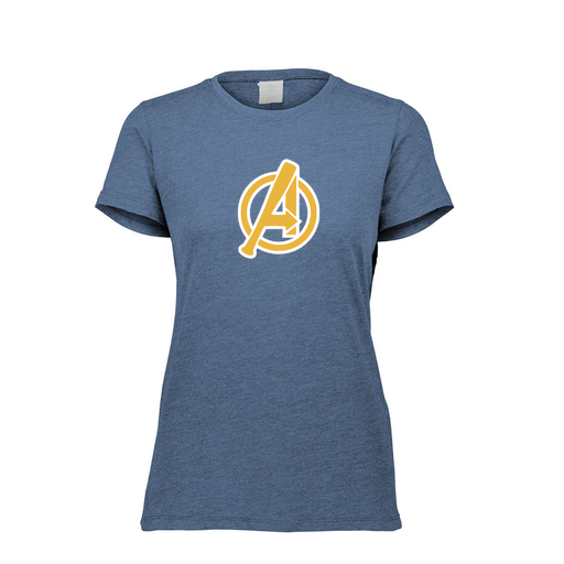 [FTSCUBNV-FAXS-LOGO3] Decker Women's Tri-Blend T-Shirt - Short Sleeve (Female Adult XS, Navy, Logo 3)
