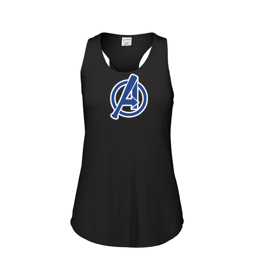 [3078.K94.S-LOGO2] Ladies Tri Blend Tank Top (Female Adult S, Black, Logo 2)