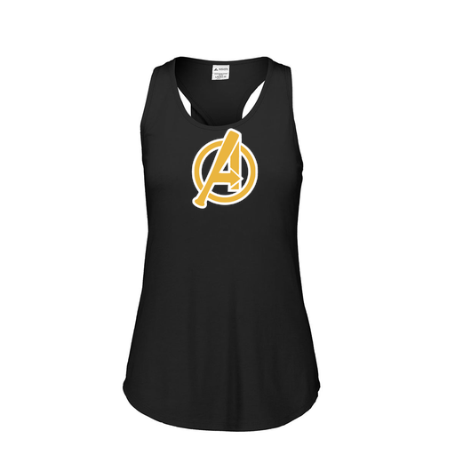 [3078.K94.S-LOGO3] Ladies Tri Blend Tank Top (Female Adult S, Black, Logo 3)