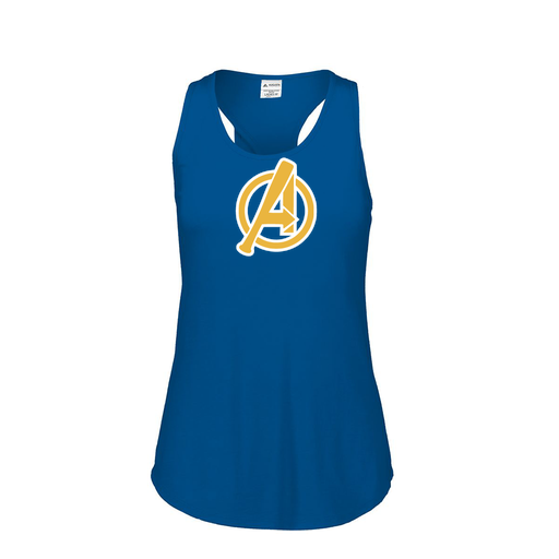 [3078.U55.S-LOGO3] Ladies Tri Blend Tank Top (Female Adult S, Royal, Logo 3)