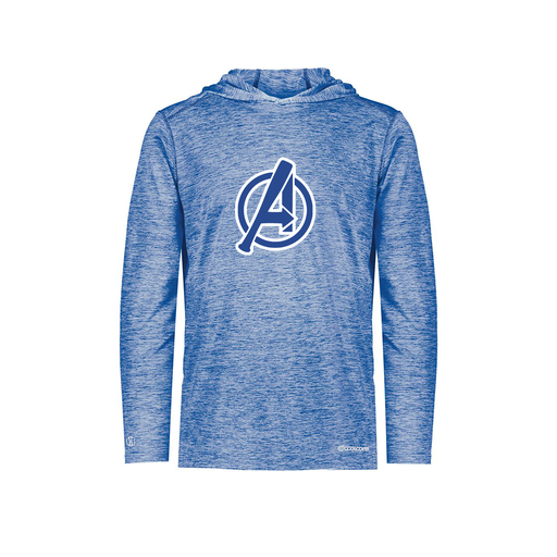 [FOLHCGRY-YS-LOGO2] Decker Youth Charge Hoodie (Youth S, Royal, Logo 2)