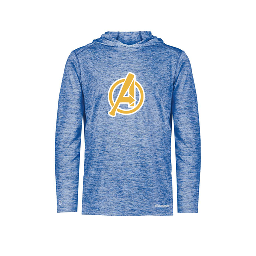 [FOLHCGRY-YS-LOGO3] Decker Youth Charge Hoodie (Youth S, Royal, Logo 3)