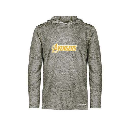 [FOLHCGGY-YS-LOGO1] Decker Youth Charge Hoodie (Youth S, Gray, Logo 1)