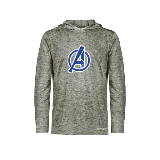 [FOLHCGGY-YS-LOGO2] Decker Youth Charge Hoodie (Youth S, Gray, Logo 2)