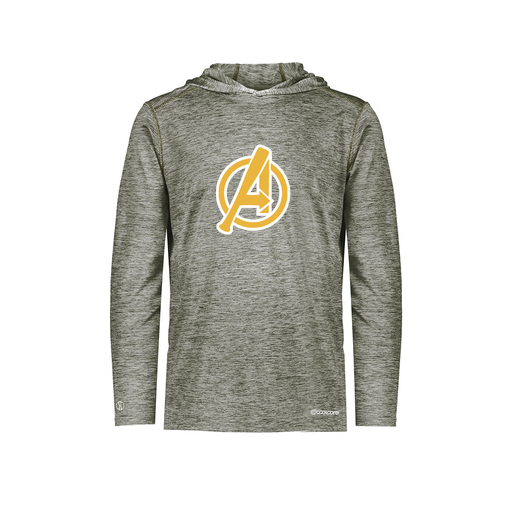 [FOLHCGGY-YS-LOGO3] Decker Youth Charge Hoodie (Youth S, Gray, Logo 3)