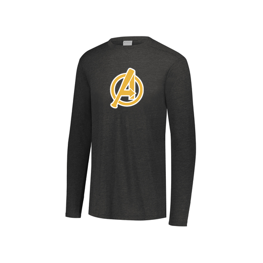 [3076.K94.S-LOGO3] Youth LS Ultra-blend T-Shirt (Youth S, Black, Logo 3)